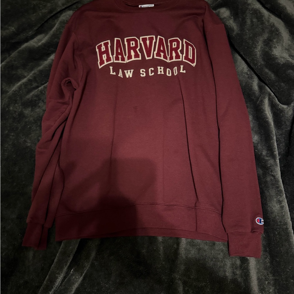 CHAMPION HARVARD MARRON CREWNECK SWEATER